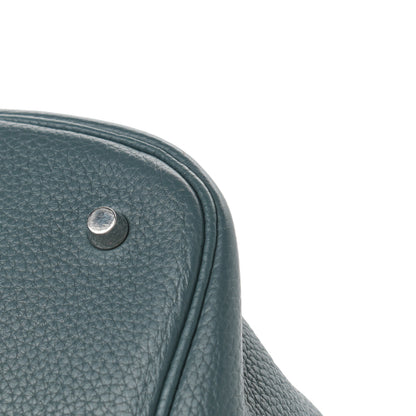 Hermes Taurillon Clemence Picotin Lock 26 GM Bleu Orage 10 of 19