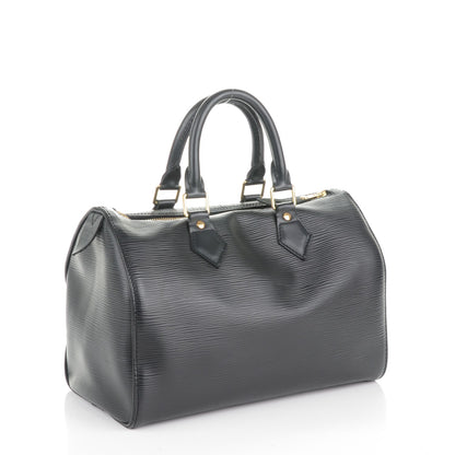 Louis Vuitton Epi Speedy 25 Black 3 of 7