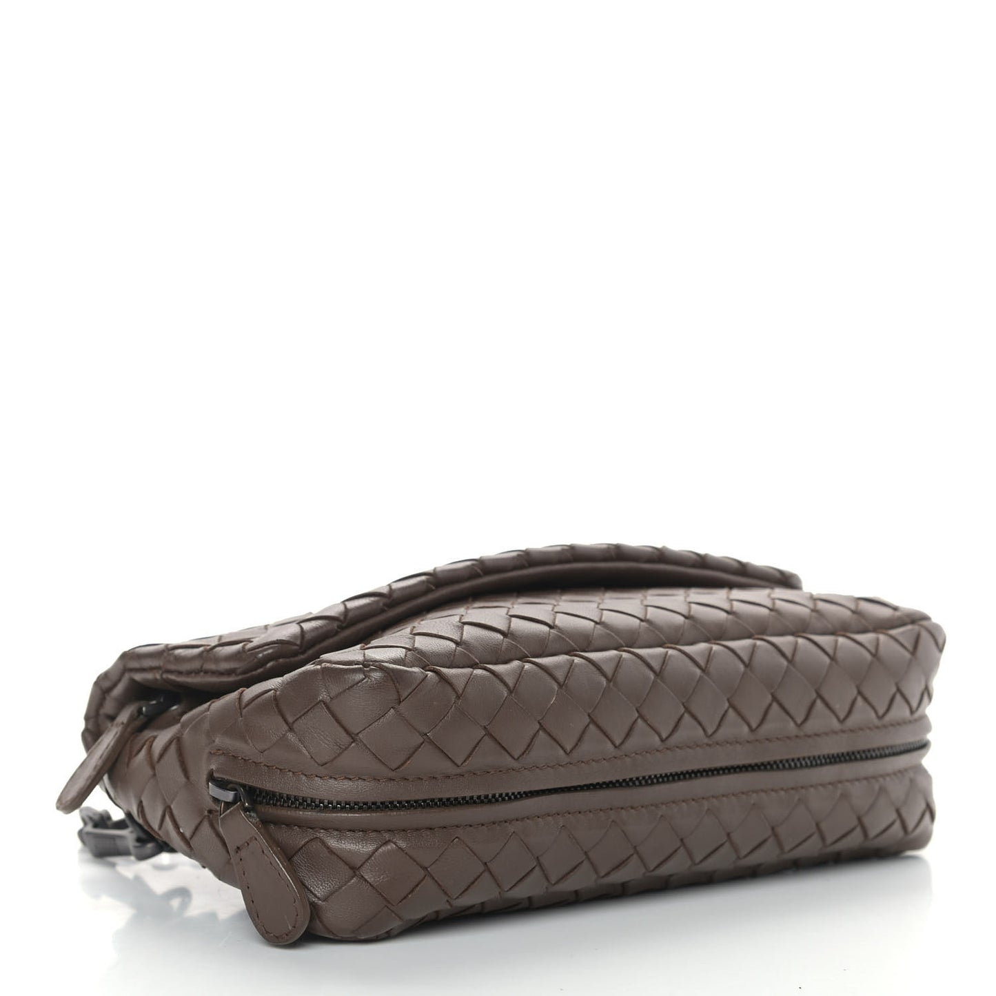 Nappa Intrecciato Mini Messenger Bag Espresso