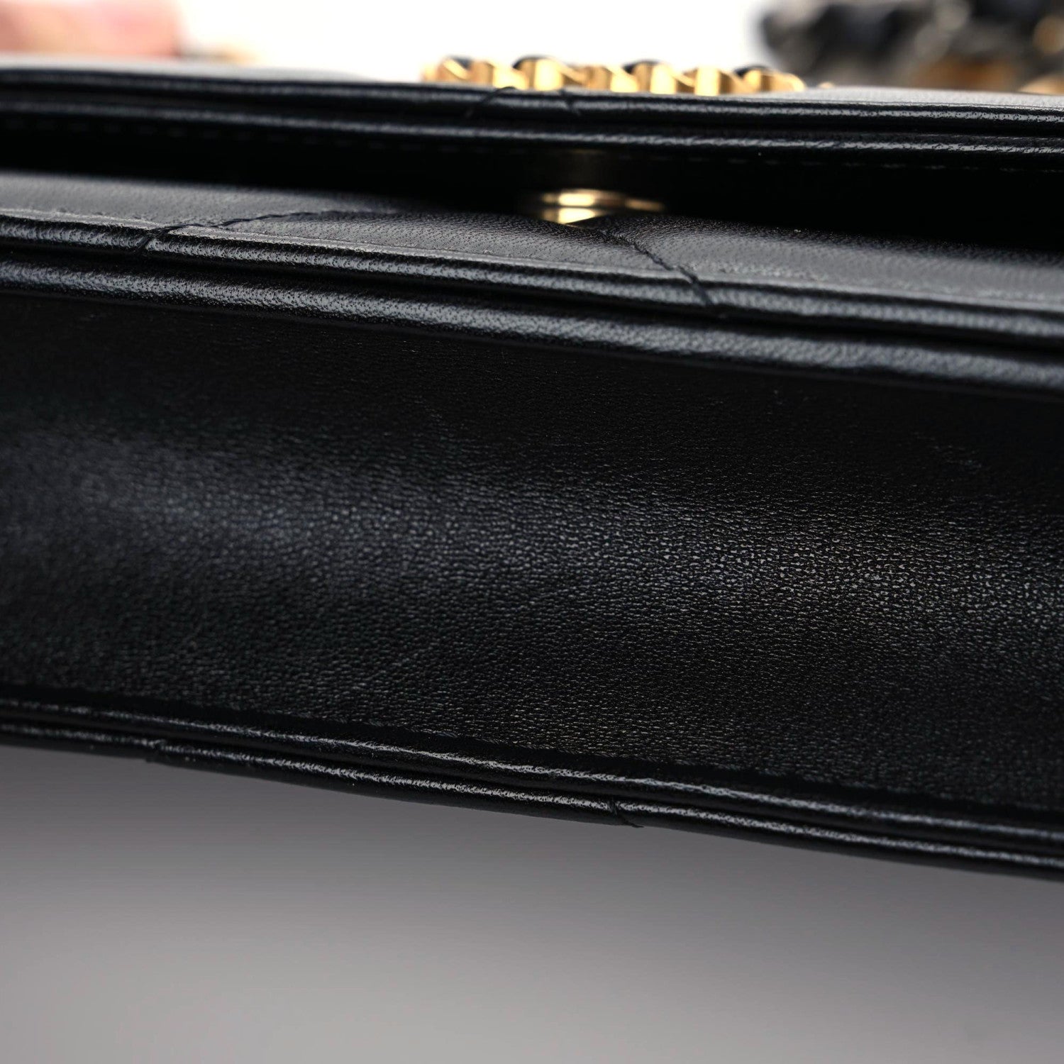 Chanel Lambskin Quilted Chanel 19 Wallet On Chain WOC Black 7 of 15