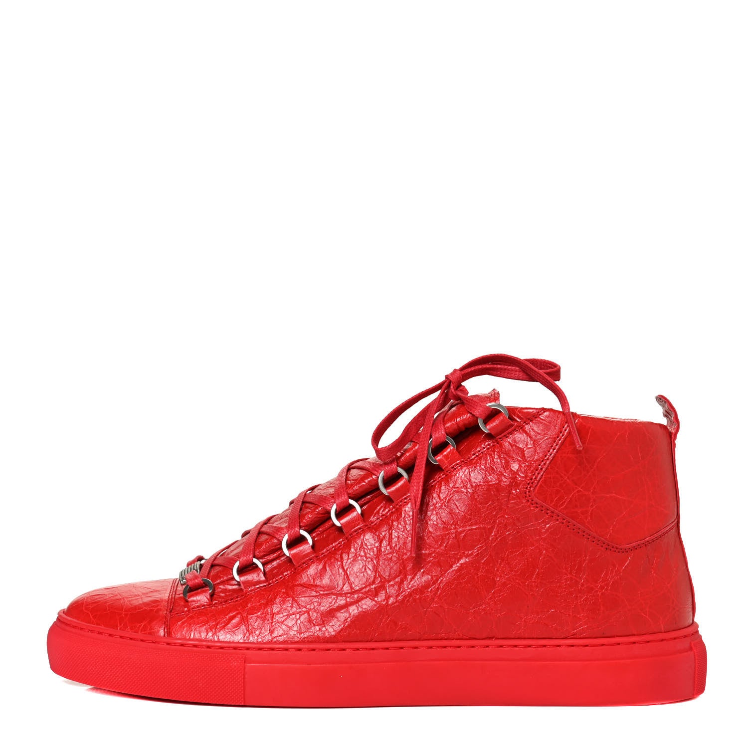 Balenciaga Agneau Arena Opaque Mens High Top Sneakers 44 Rouge Grenade 1 of 10