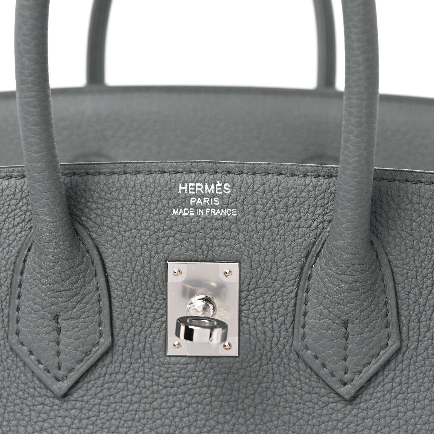 Hermes Togo Birkin 25 Vert Amande 6 of 11