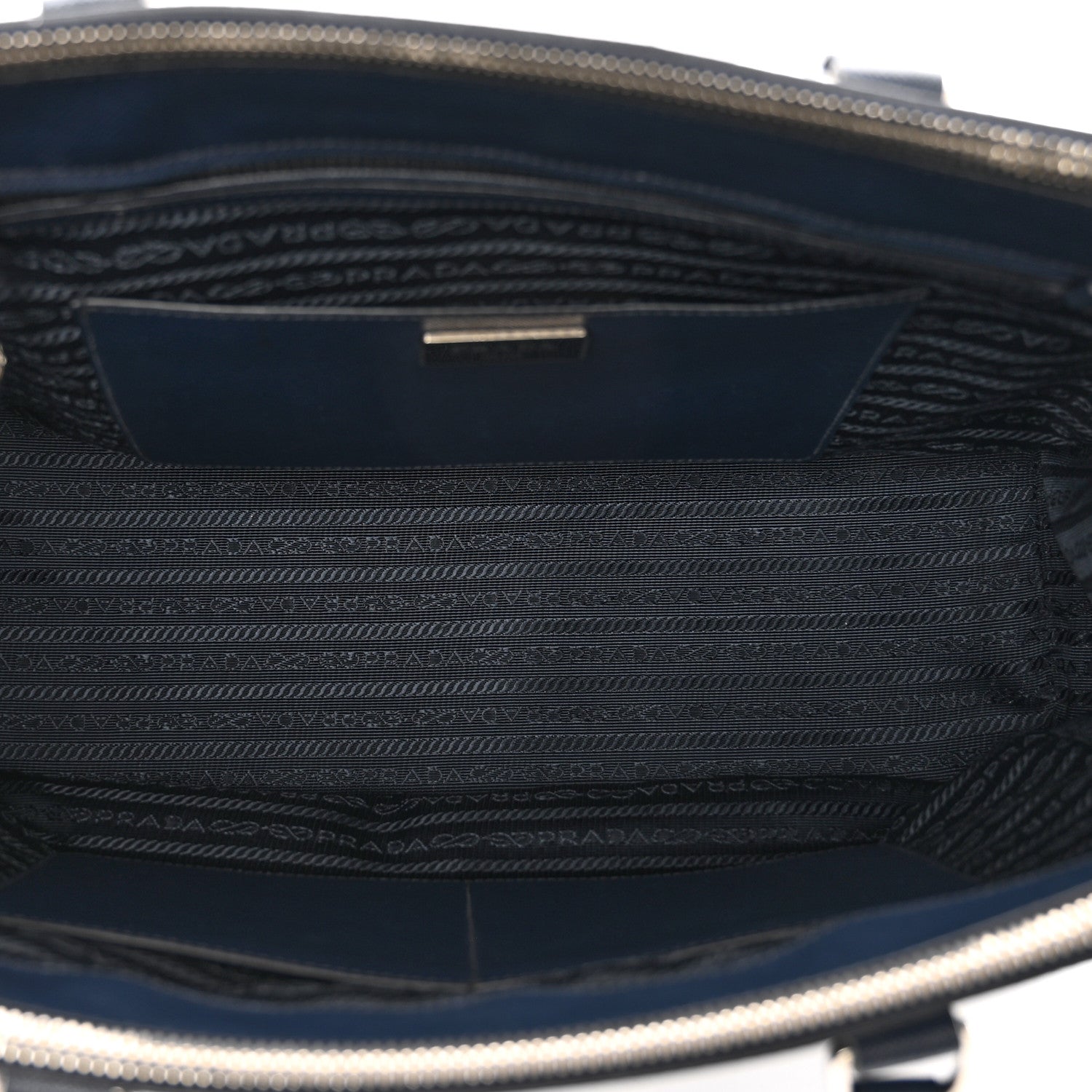 Prada Saffiano Medium Galleria Double Zip Tote Baltico 6 of 11