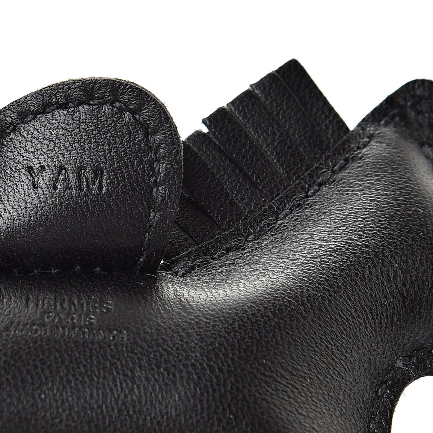 Milo Lambskin Grigri Rodeo Horse Bag Charm PM So Black