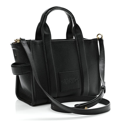 Marc Jacobs Grained Calfskin Small The Tote Bag Black 3 of 11
