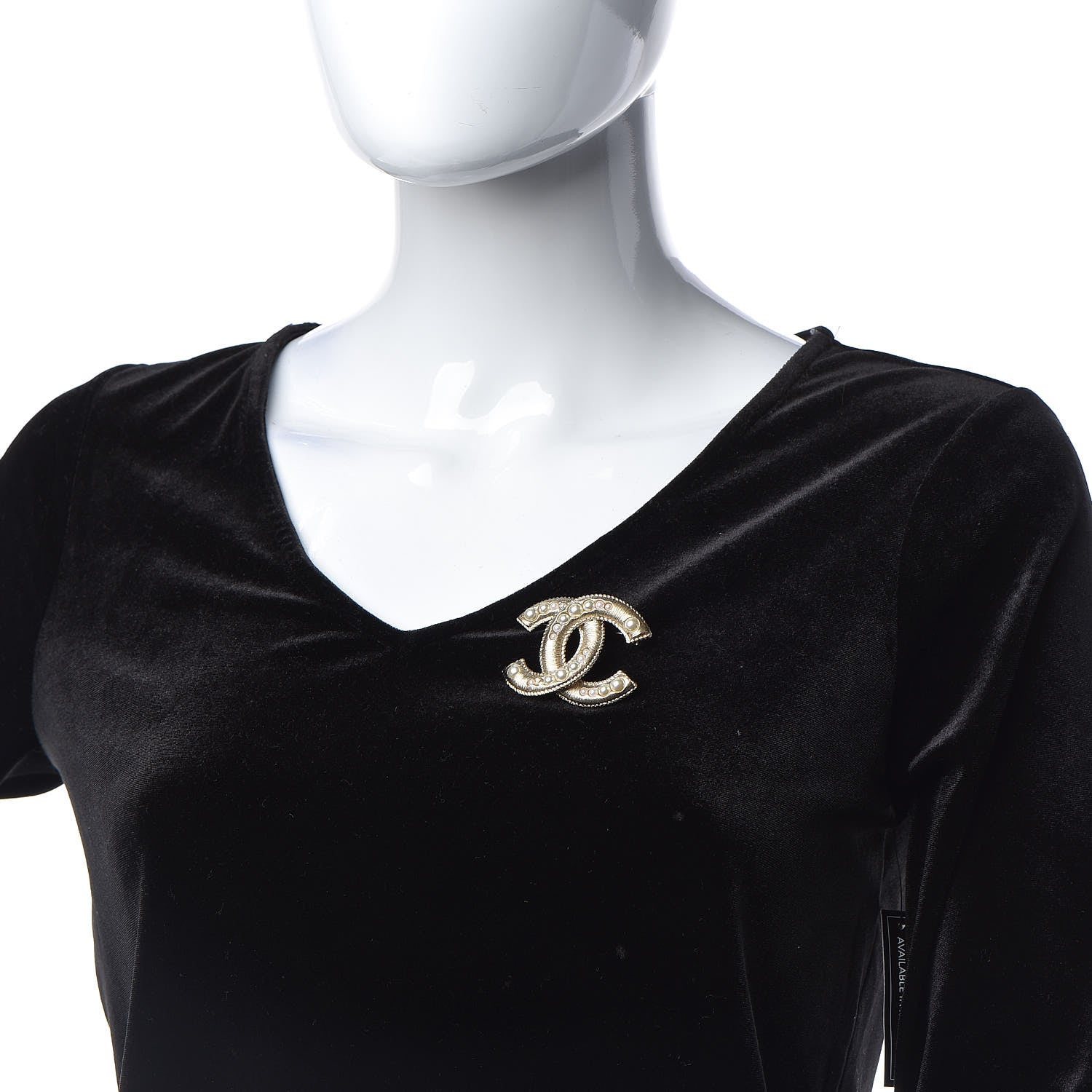 Chanel Pearl CC Brooch Gold 2 of 5
