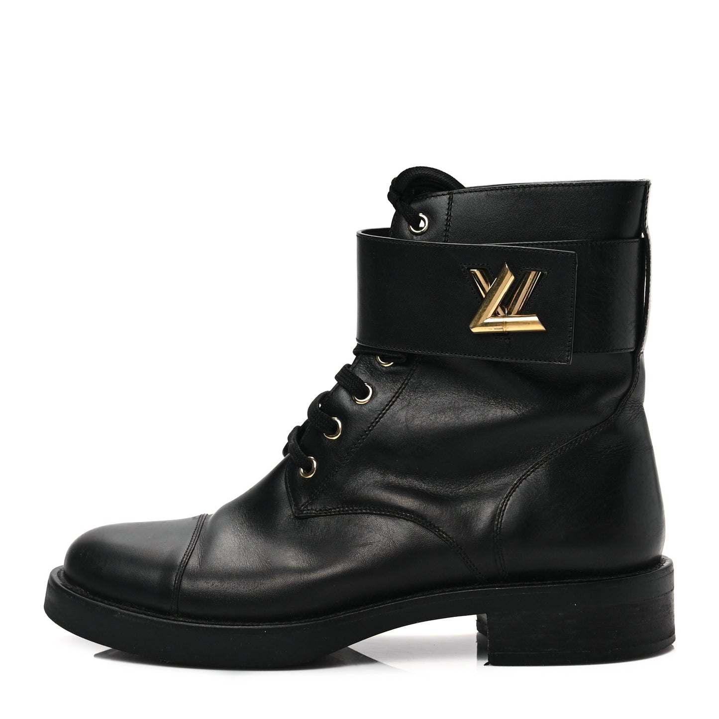Calfskin Wonderland Flat Ranger Boots 39 Black