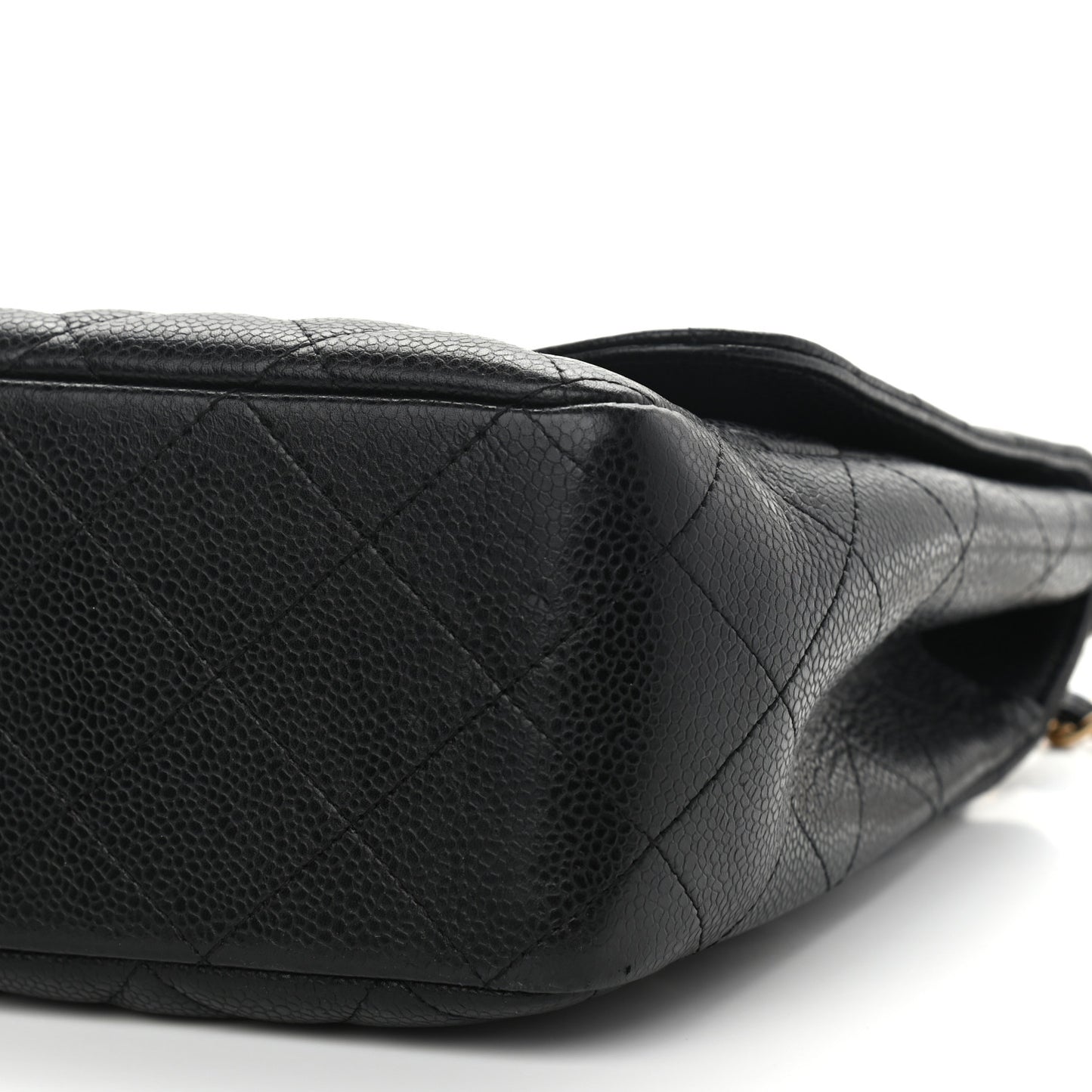 Caviar Quilted Jumbo Single Flap Black
