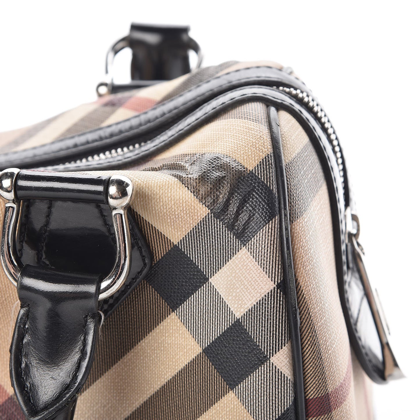 Supernova Check Patent Bowling Bag Black