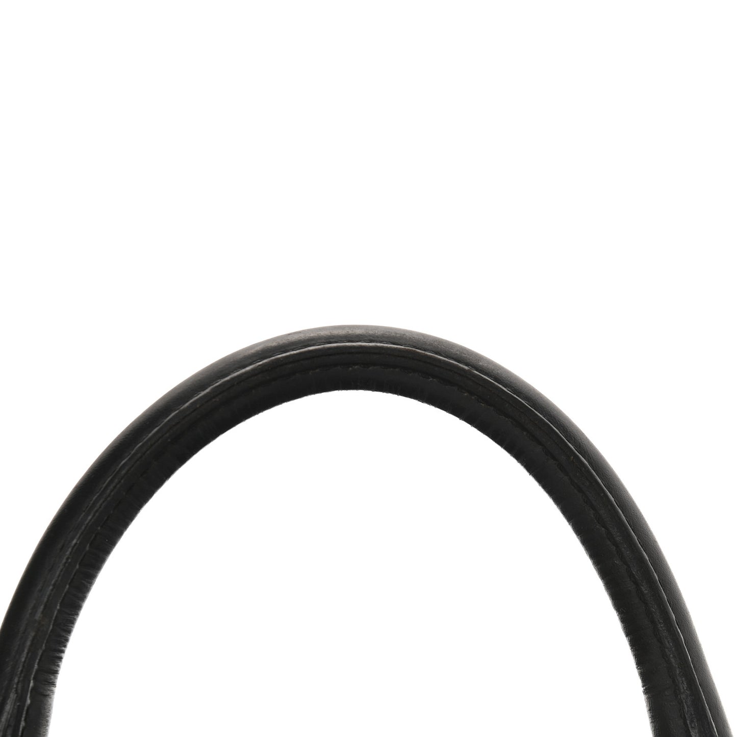 Nylon Calfskin Briefcase Black
