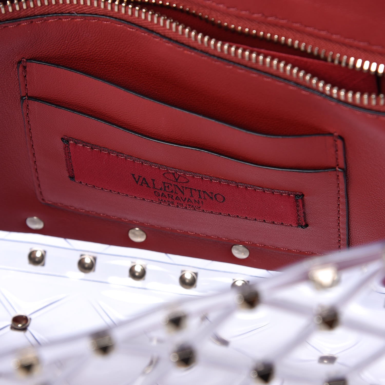 Valentino Garavani PVC Medium Rockstud Spike Shoulder Bag 6 of 8