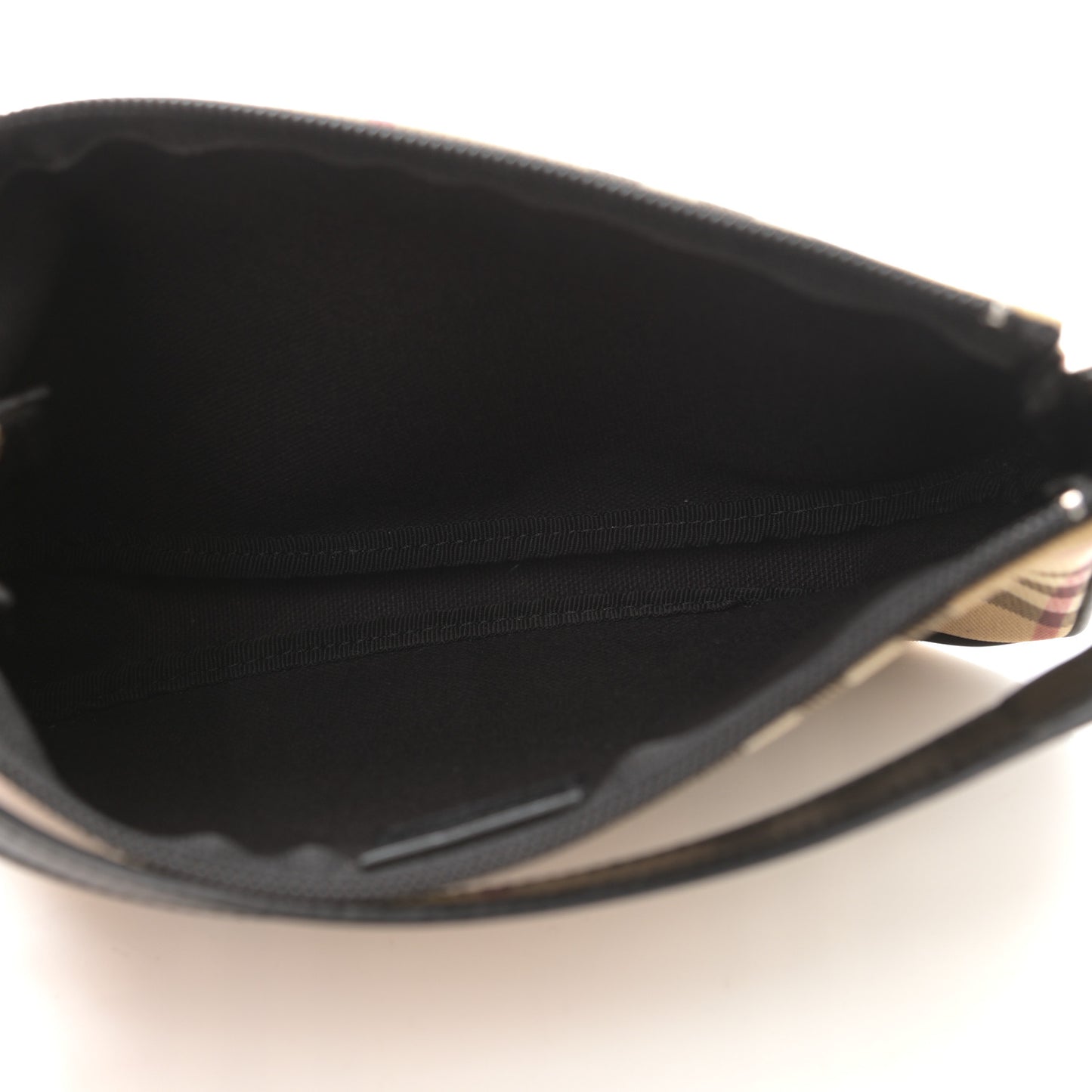 House Check Shoulder Bag Black