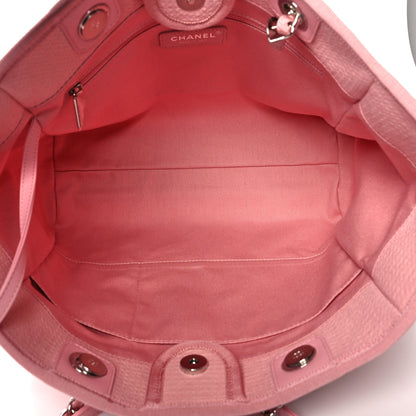 Chanel Mixed Fibers Small Deauville Tote Pink 5 of 10
