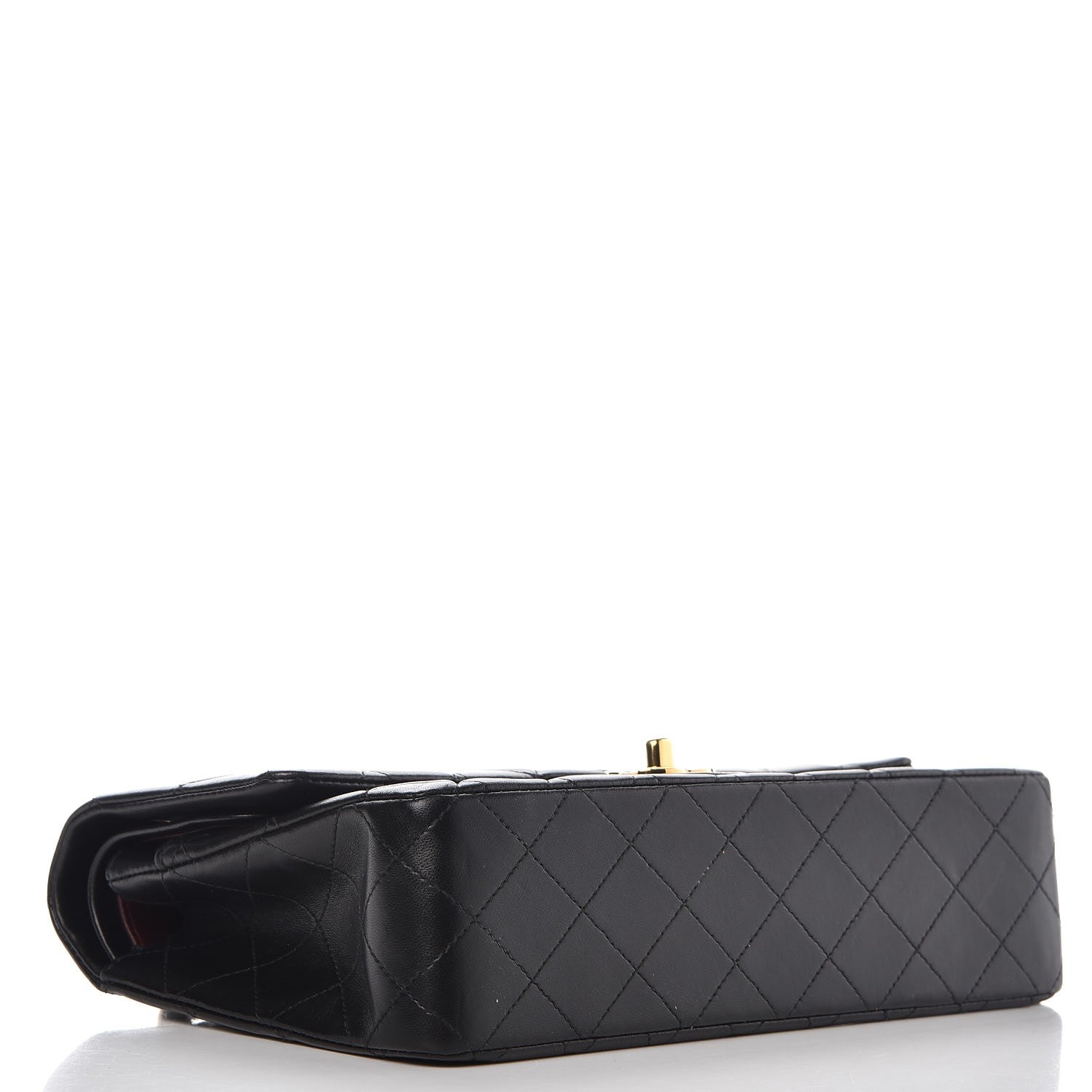 Chanel Lambskin Quilted Medium Double Flap Black 5 of 10