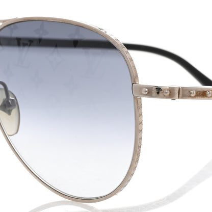 Louis Vuitton Monogram Conspiration Pilote Sunglasses Z0165U Argent 7 of 7