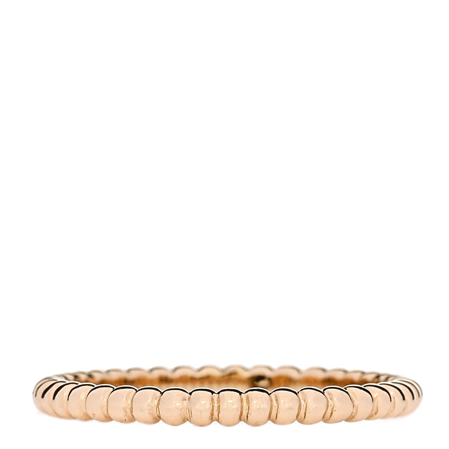 Van Cleef & Arpels 18K Yellow Gold Small Perlee Ring 60 9 3 of 5