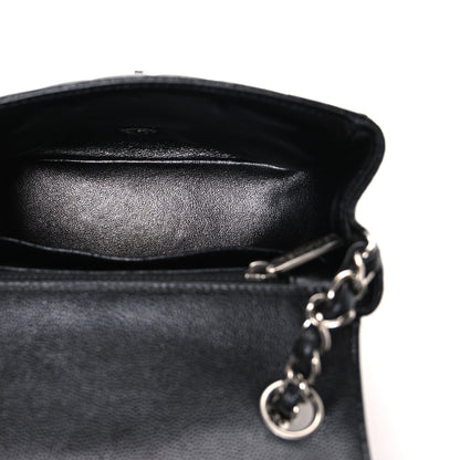 Chanel Caviar Chevron Quilted Mini Square Flap Black 5 of 10