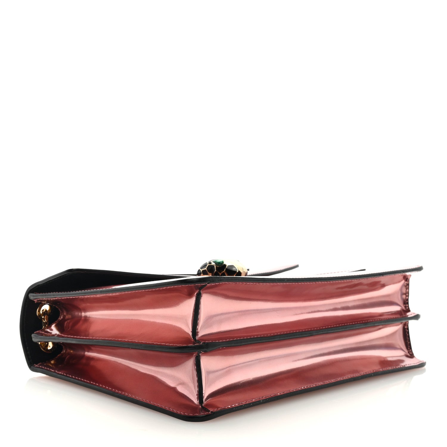Bulgari Metallic Calfskin Serpenti Forever Crossbody Bag Rose Quartz 5 of 9