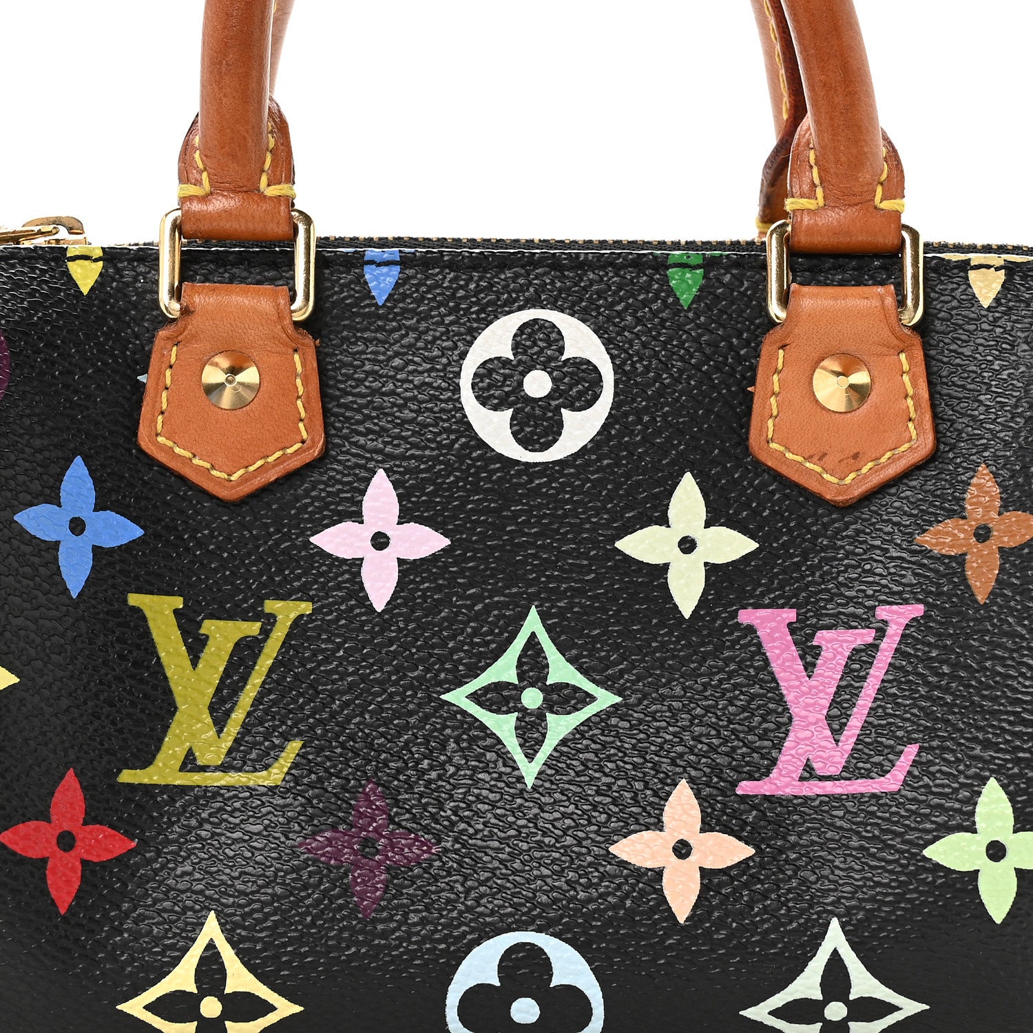Louis Vuitton Monogram Multicolor Mini Sac HL Speedy Black 7 of 10