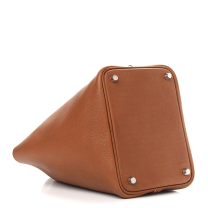 Hermes Barenia Faubourg Picotin Lock 18 PM Fauve 4 of 9