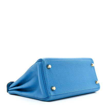 Hermes Togo Kelly Retourne 25 Bleu Zanzibar 4 of 14