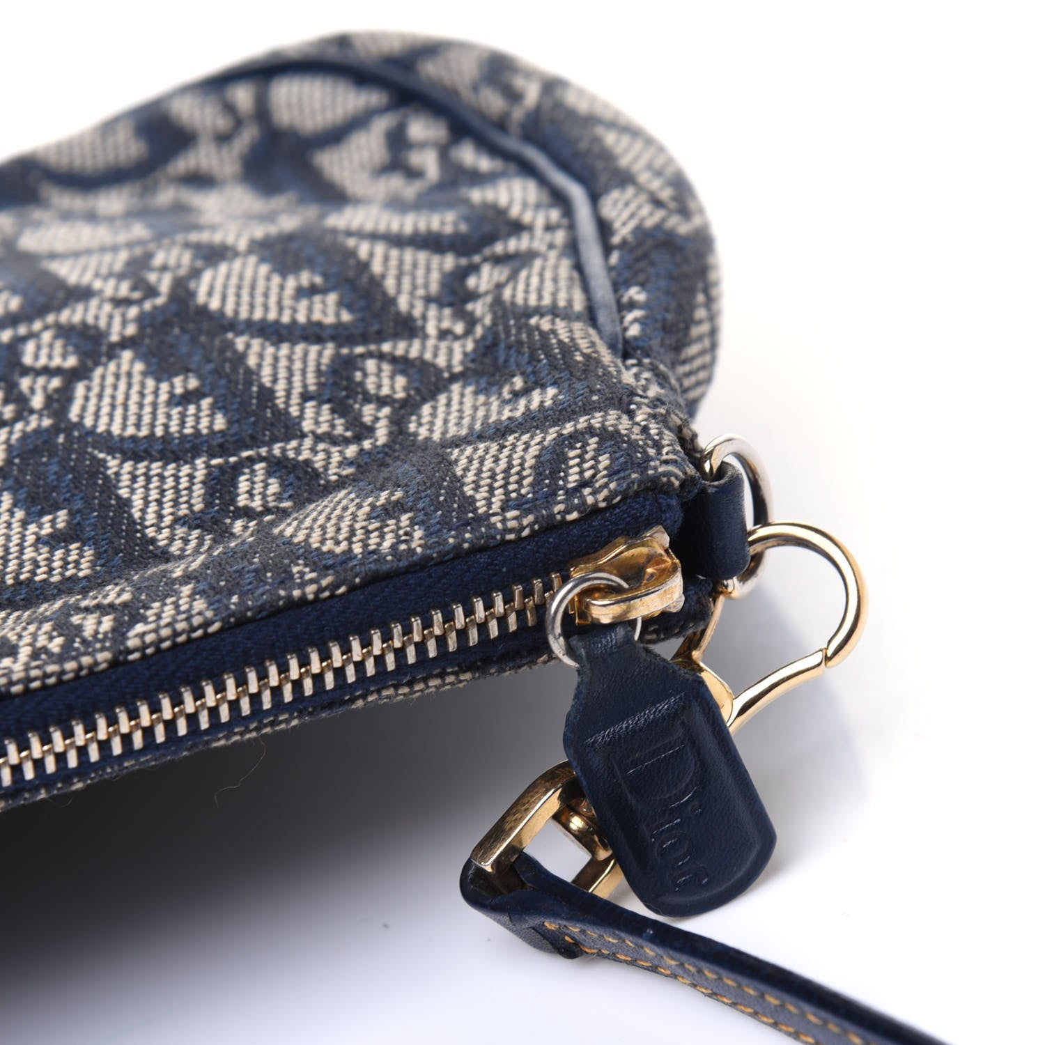 Christian Dior Monogram Mini Saddle Pochette Navy 13 of 13