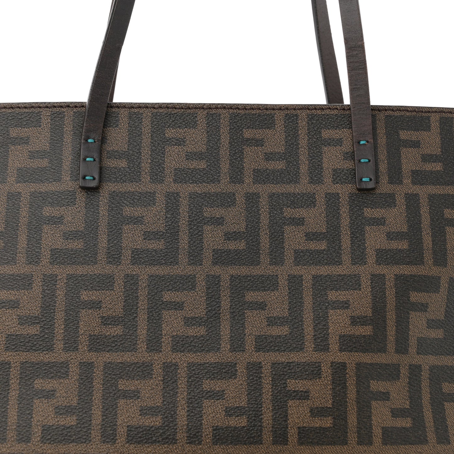 Zucca Spalmati Medium Roll Tote Tobacco Pavone