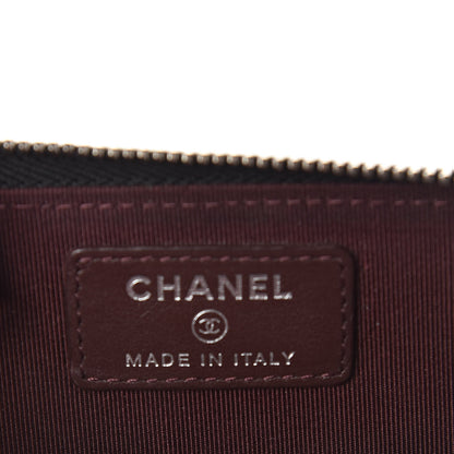 Chanel Iridescent Caviar Quilted Zipped Key Holder Case Black 6 of 7