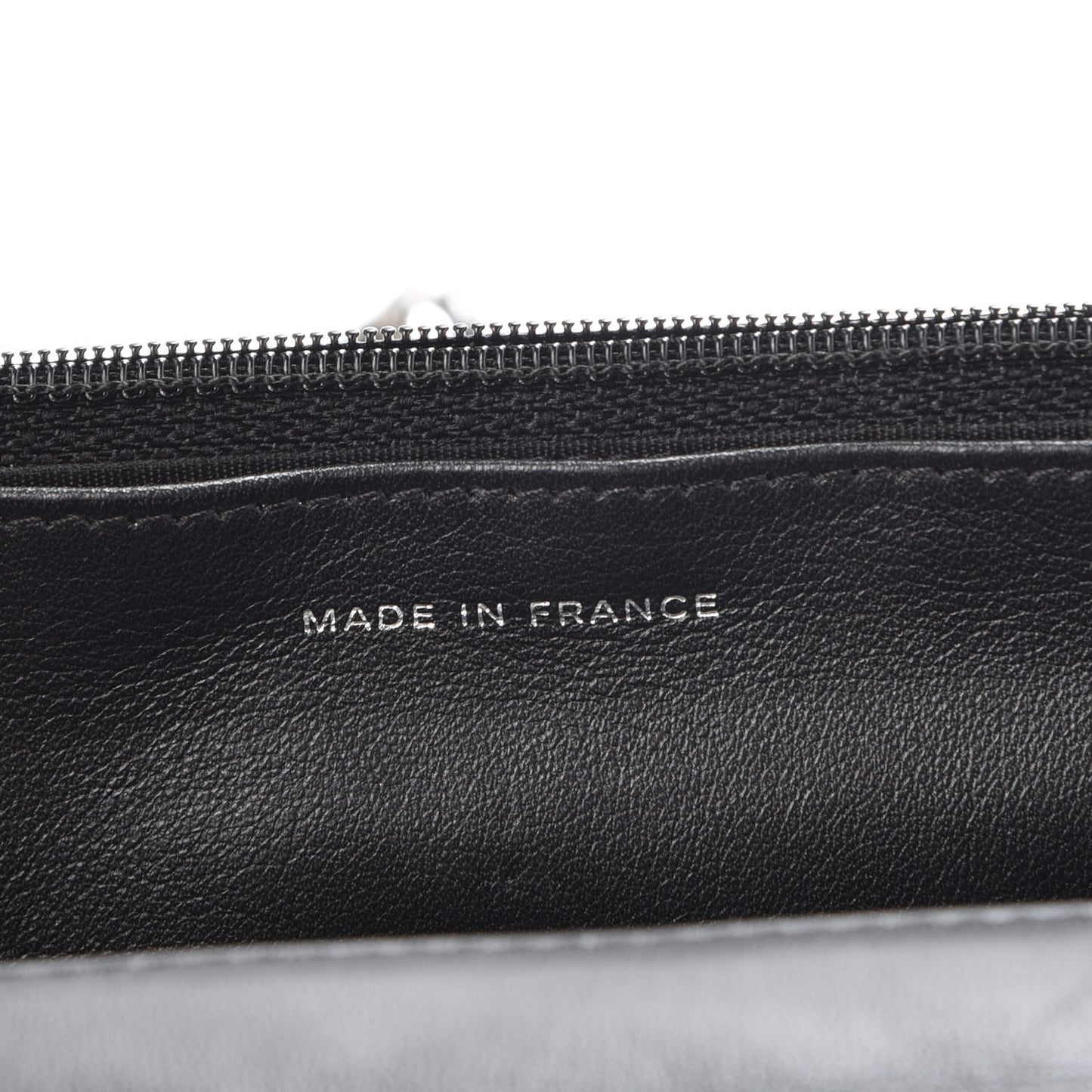Patent Quilted Brilliant Wallet On Chain WOC Black