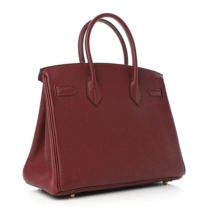Hermes Togo Birkin 30 Rouge H 3 of 11