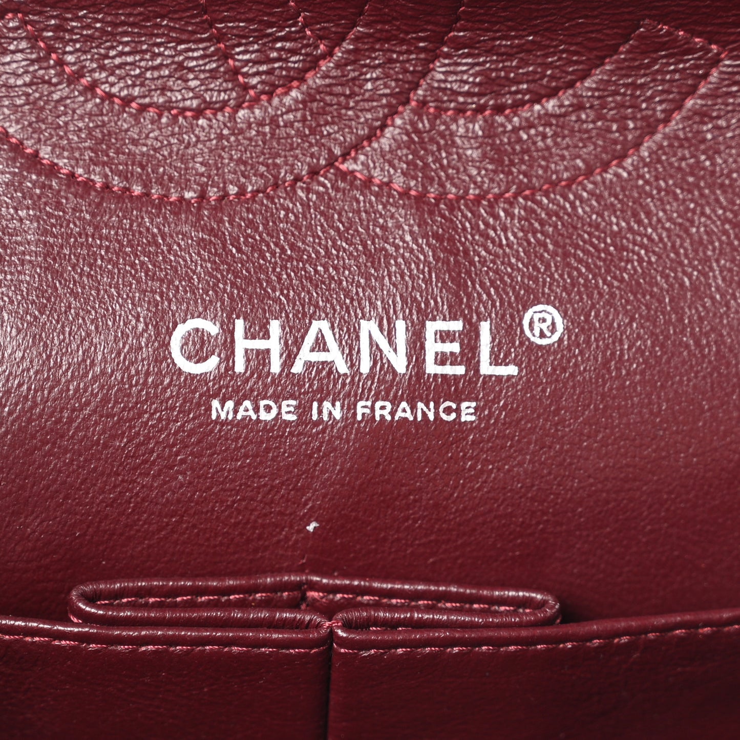 Crumpled Patent Quilted Medium Double Flap Black