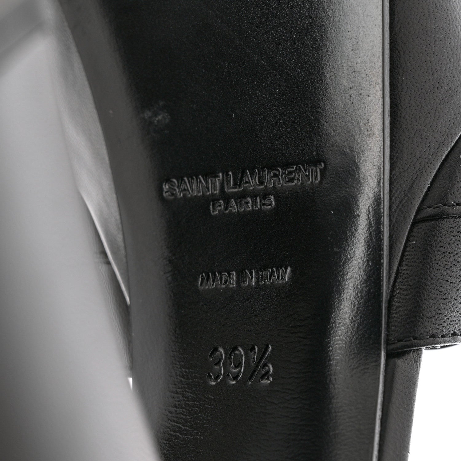 Saint Laurent Goatskin Candy 80 Platform Sandals 39.5 Black 8 of 9