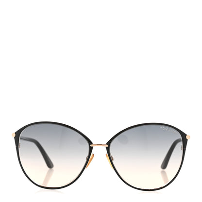 Tom Ford Metal Penelope Vintage Round Sunglasses TF320 Brown 2 of 9