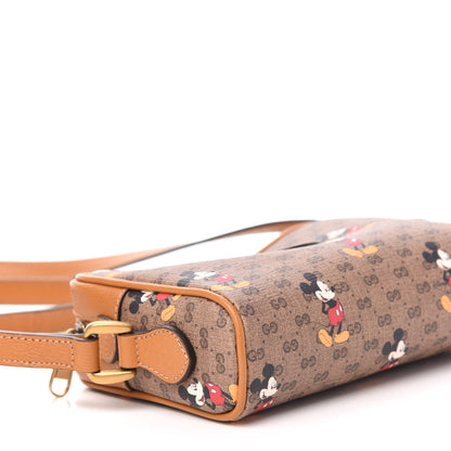 Gucci X DISNEY Mini Vintage GG Supreme Monogram Mickey Mouse Shoulder Bag Beige Vintage Sun Oil 8 of 11