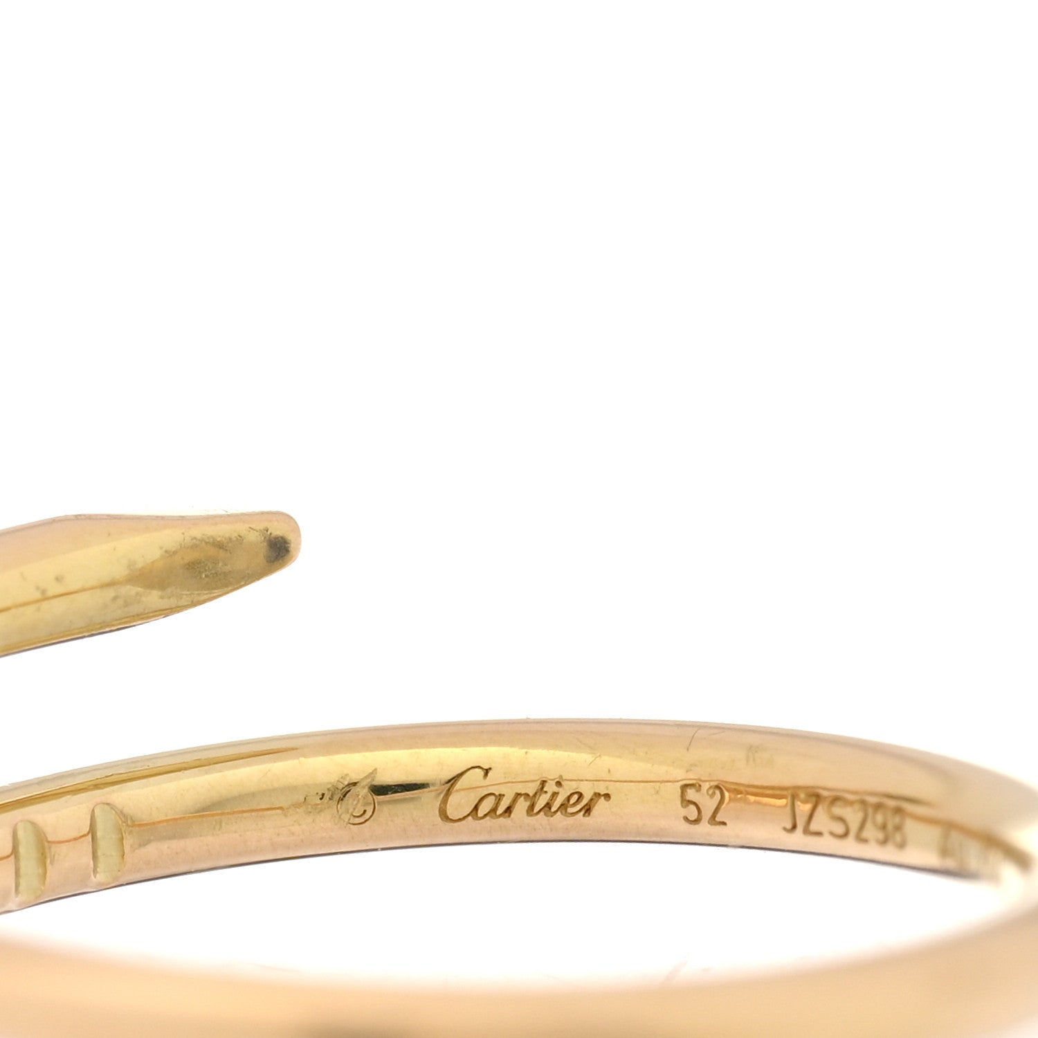 Cartier 18K Yellow Gold Small Juste Un Clou Ring 52 6 4 of 6