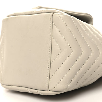 Saint Laurent Lambskin Matelasse Monogram Joe Nano Bucket Bag Blanc Vintage 10 of 13