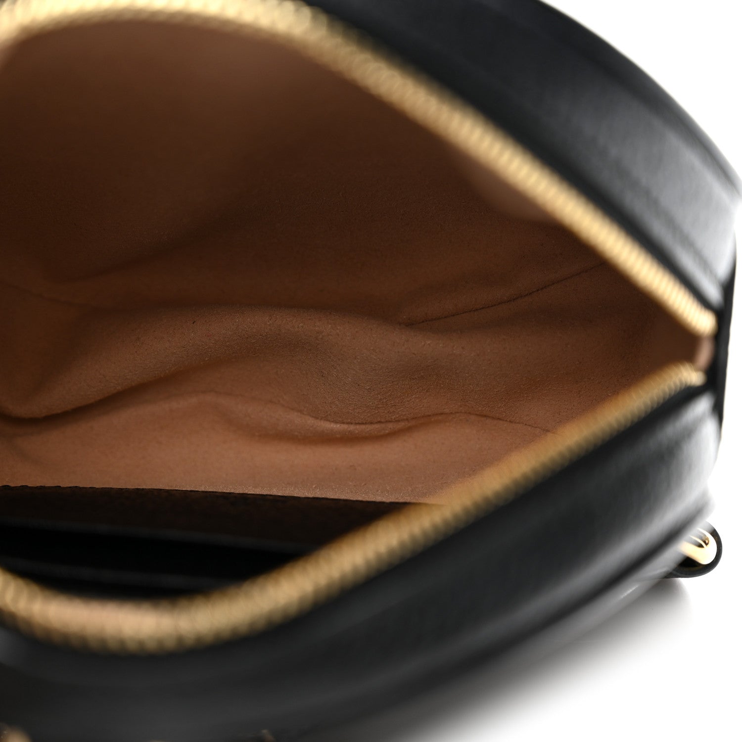 Gucci Grained Calfskin Web Mini Ophidia Round Shoulder Bag Black 5 of 13