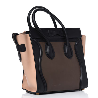 Celine Smooth Calfskin Micro Tri-Color Luggage Camel 2 of 5
