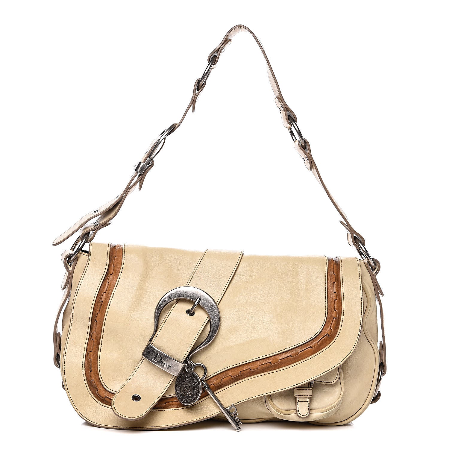 Christian Dior Calfskin Medium Gaucho Double Saddle Bag 1 of 18