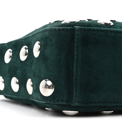 Khaite Suede Studded Small Elena English Green 7 of 9