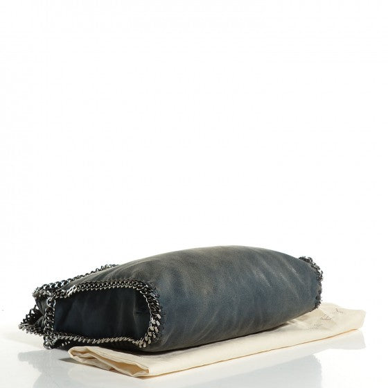 Stella McCartney Shaggy Deer Falabella Fold Over Tote Blue 4 of 14
