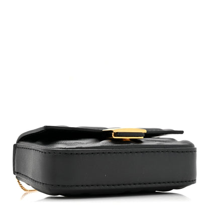 Fendi Nappa Matisse FF Embossed Nano Baguette Charm Black 4 of 11