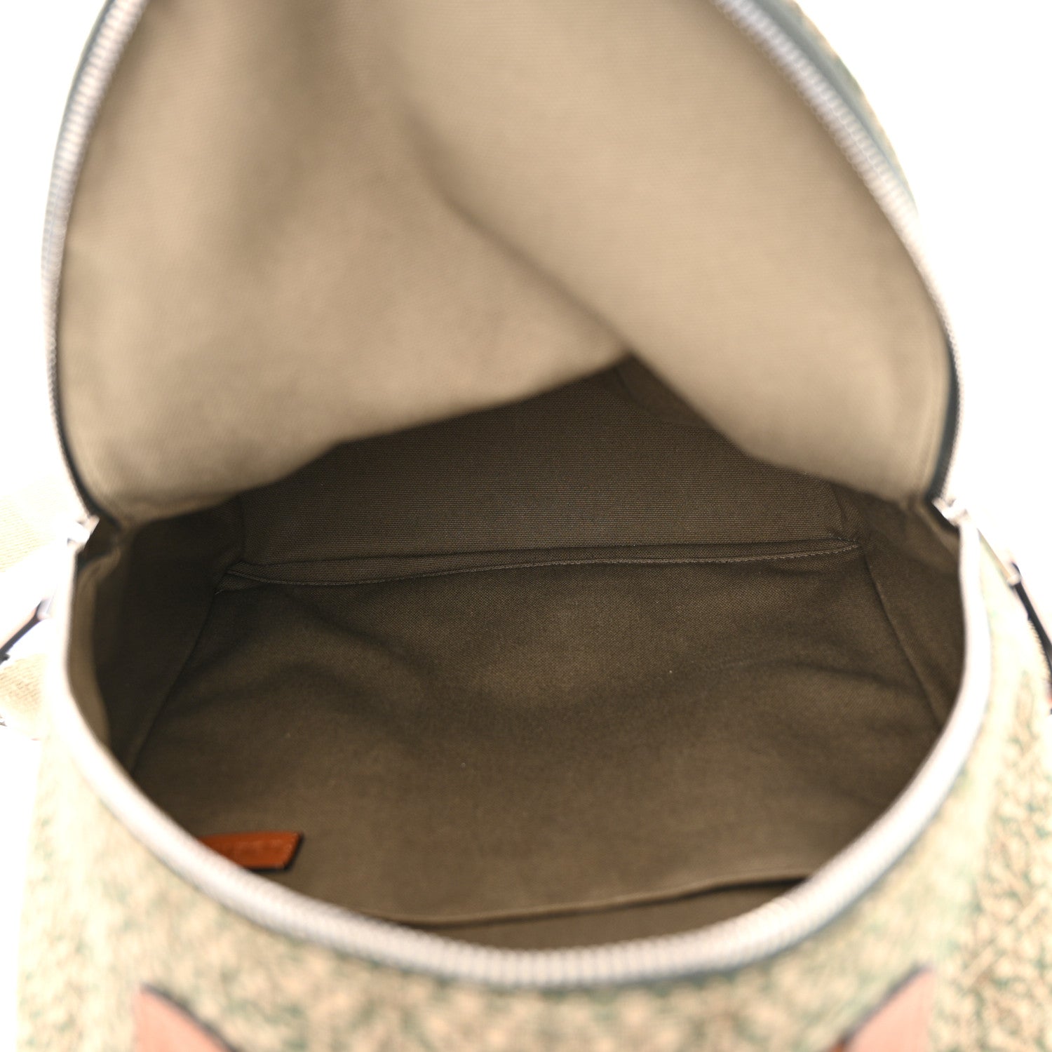 Loewe Jacquard Anagram Calfskin Round Backpack Khaki Green 5 of 10