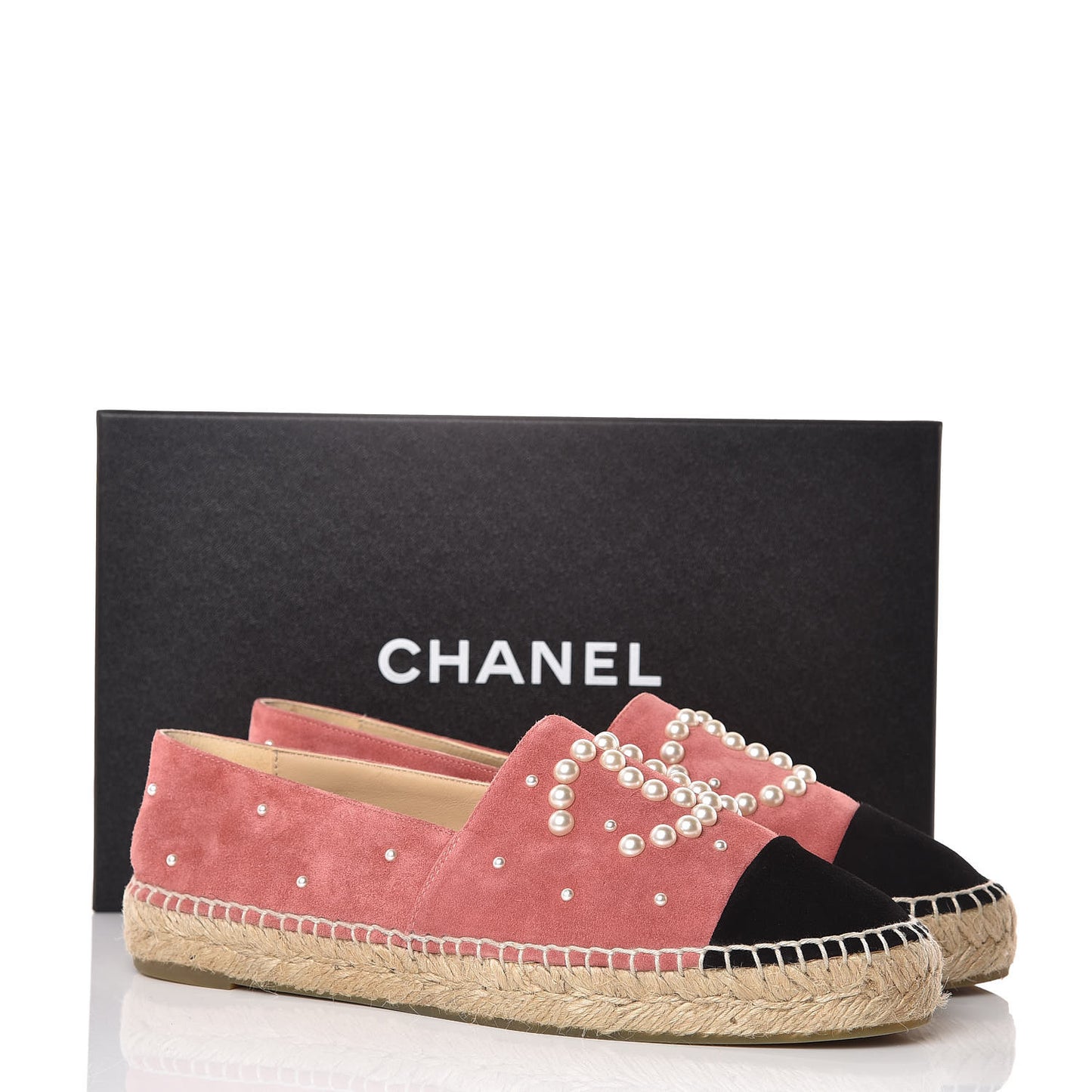 Suede Pearl CC Espadrilles 39 Pink
