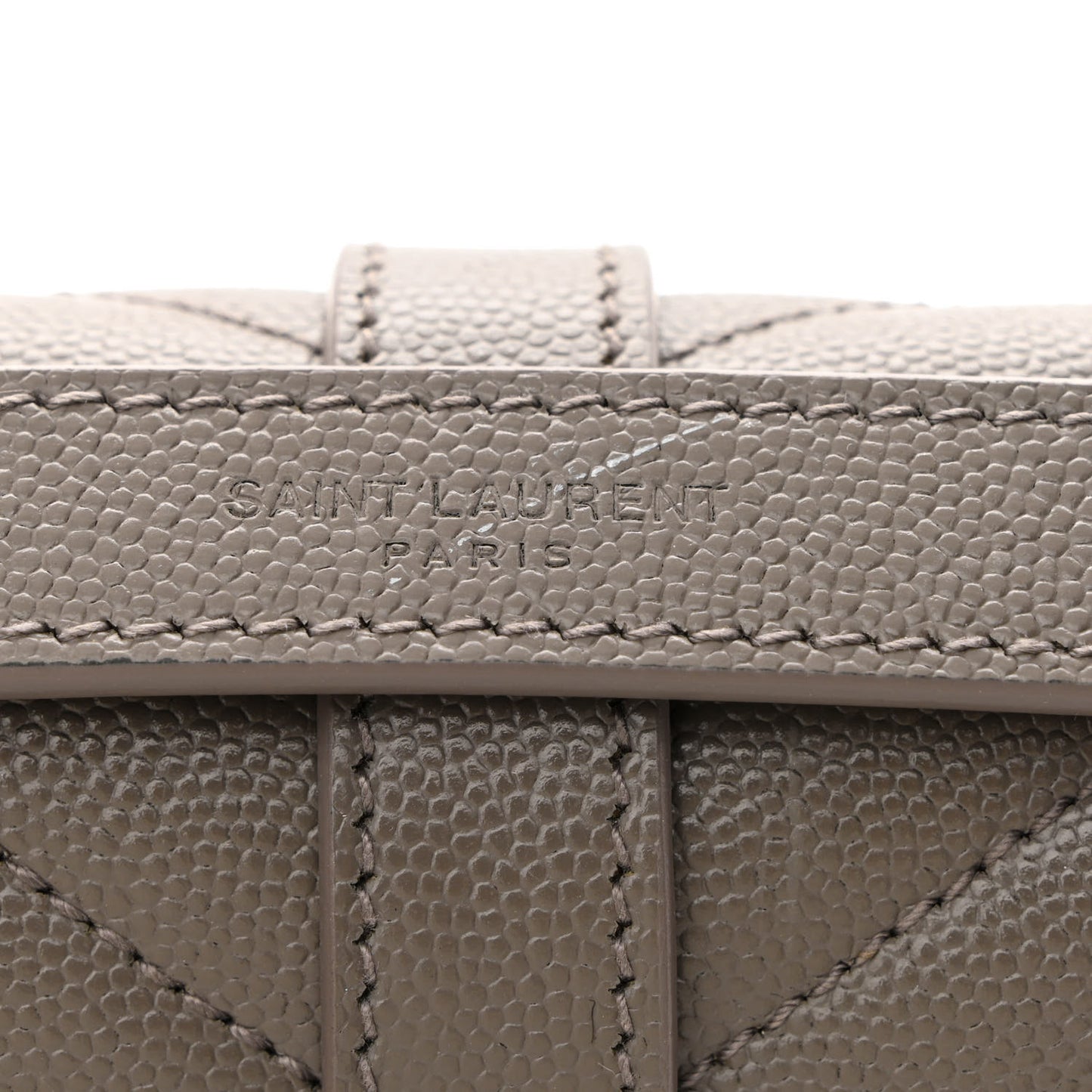Grain De Poudre Textured Mixed Matelasse Medium Triquilt Monogram Satchel Earth