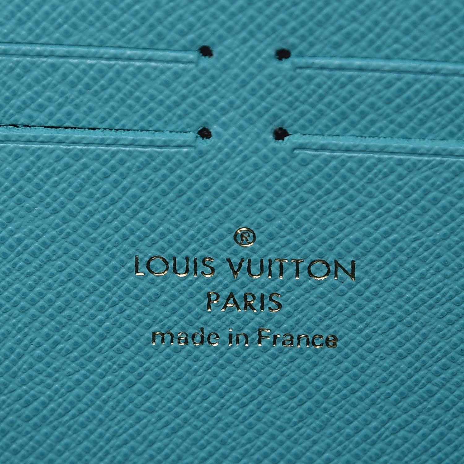 Louis Vuitton LOUIS VUITTON Monogram Clemence Wallet Turquoise 5 of 5