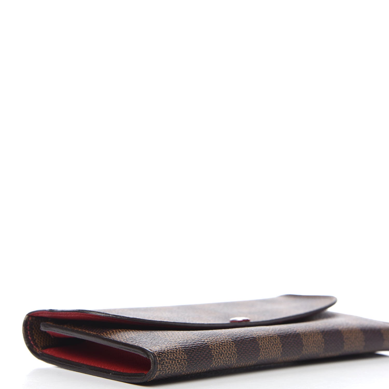 Louis Vuitton Damier Ebene Emilie Wallet Red 3 of 10