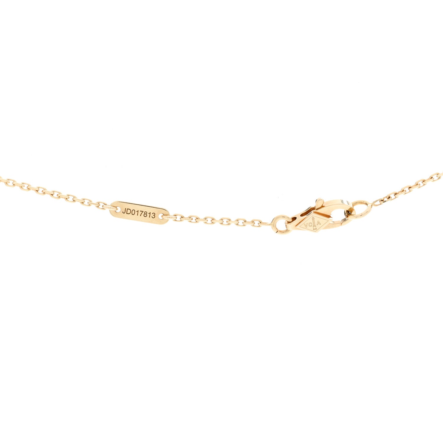 Van Cleef & Arpels 18K Yellow Gold Mother of Pearl Sweet Alhambra Butterfly Pendant Necklace 5 of 6