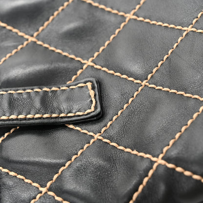 Chanel Calfskin Stitch Small Surpique Tote Black 15 of 15
