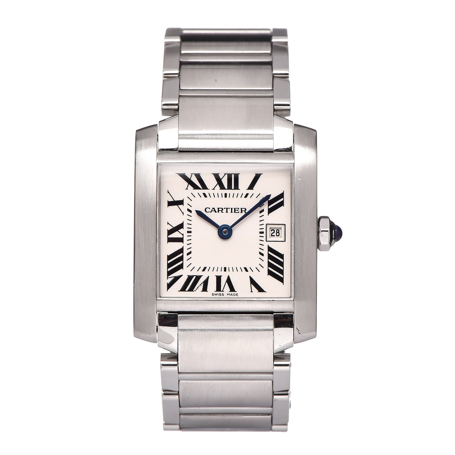 Cartier Stainless Steel 25mm Tank Francaise Quartz Watch 1 of 6